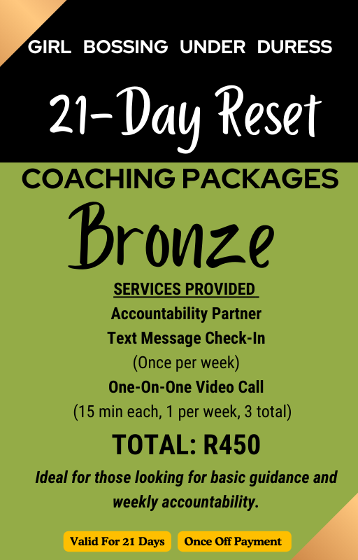 21-Day Reset Coaching Packages - Bronze Package